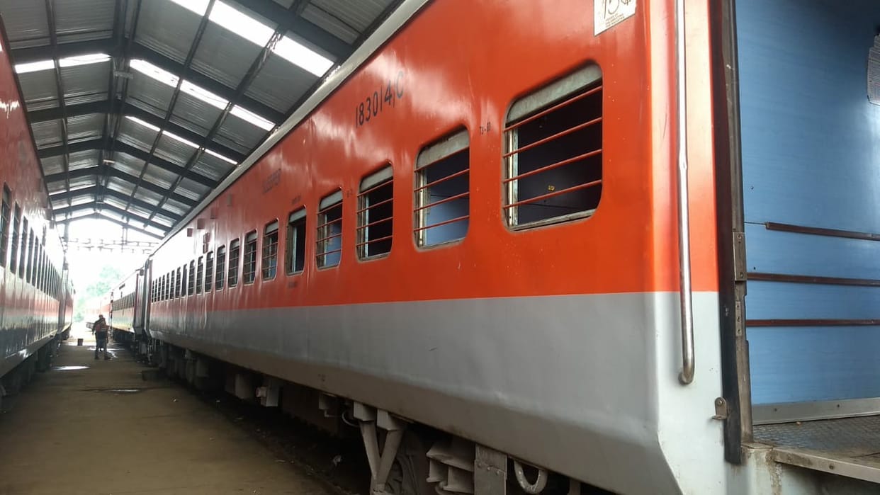 corona isolation train ready at jagadhri workshop, india's first hospital on wheels